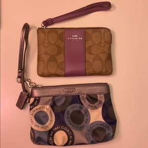 Coach Wristlets ($50 for both for $30 each)